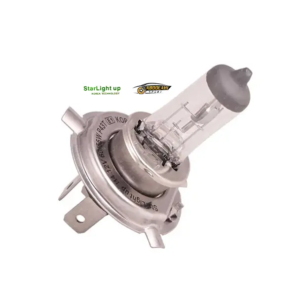 لامپ 55 وات پایه H4 استارلایت لامپ 55 وات پایه H4 استارلایت