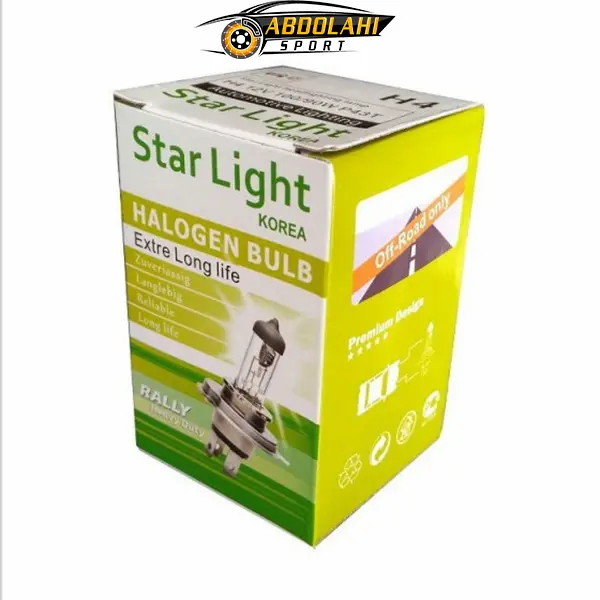 لامپ خودرو استارلایت مدل h4 12v100.90w لامپ خودرو استارلایت مدل h4 12v/100.90w