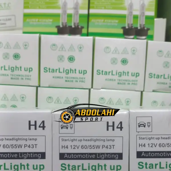 لامپ سه خار h4 استار لایت لامپ سه خار h4 استار لایت
