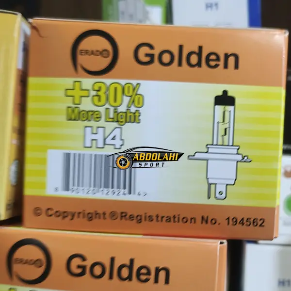 لامپ گلدن h4 لامپ گلدن h4