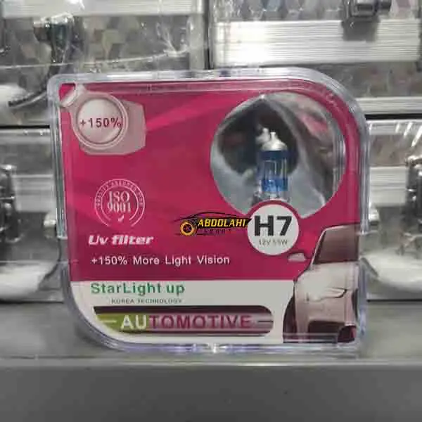 لامپ افزایشی h7 لامپ افزایشی h7