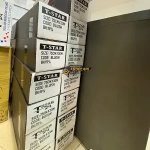 شیشه دودی عرض 75 سانت